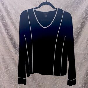 Beautiful style and company stretchy black sweater.